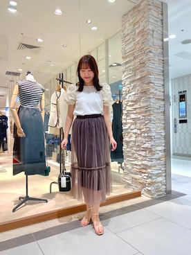 「オトナキレイめ」｜Mihoさん（レディース・159cm）の夏コーディネート