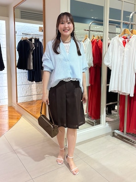 「grace grace （グラスグラス）のアイテム」を使った、Mihoさん（レディース・160cm）の夏コーディネート