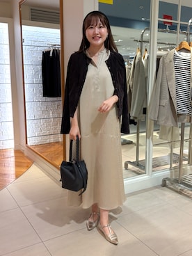 「アイテム（カチューシャ）」を使った、Mihoさん（レディース・159cm）の夏コーディネート