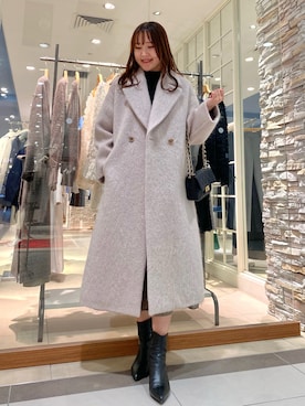「NOLLEY’S Sophi（ノーリーズソフィ）のアイテム（その他アウター）」を使った、Mihoさん（レディース・159cm）の冬コーディネート