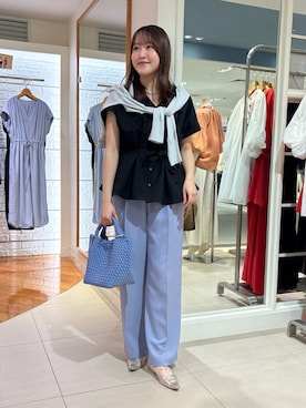 「NOLLEY’S（ノーリーズ）のアイテム」を使った、Mihoさん（レディース・160cm）の夏コーディネート