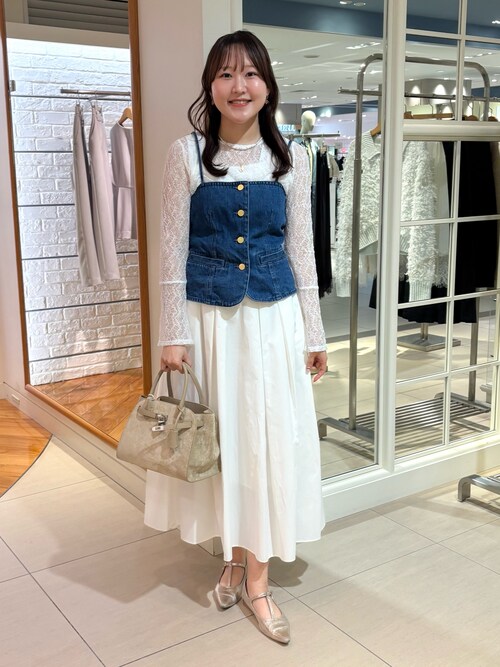 Rie Miller リエミラー ノーカラーデニムジャケット 5-0038-1-01-002 インディゴ F - メルカリ