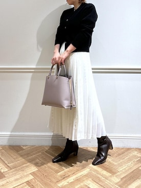 「ROPE'（ロペ）のアイテム（スカート）」を使った、sariさん（レディース・162cm）の秋コーディネート