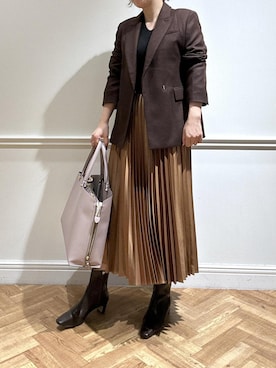 「ニット/セーター」｜sariさん（レディース・162cm）の冬コーディネート