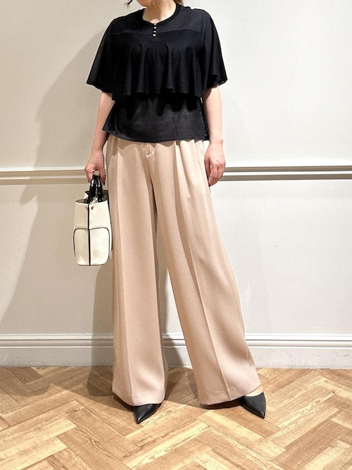 ROPE'（ロペ） tシャツ LEVITA ティアードフリルニットプルーオーバー