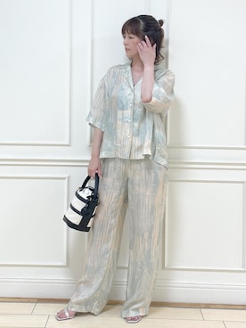 「ROPE'（ロペ）のアイテム（パンツ）」を使った、Rieさん（レディース・156cm）の夏コーディネート