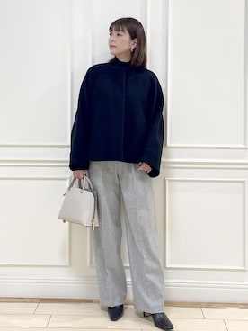 「アイテム（ブルゾン）」を使った、Rieさん（レディース・156cm・40代）の秋コーディネート