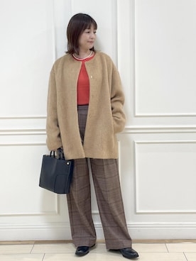 「アイテム（その他アウター）」を使った、Rieさん（レディース・156cm・40代）の秋コーディネート