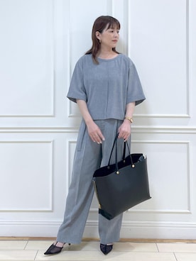 「アイテム（シャツ/ブラウス）」を使った、Rieさん（レディース・156cm・40代）の夏コーディネート