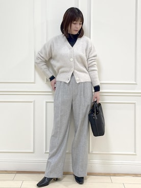 「ブルべ夏」｜Rieさん（レディース・156cm）の秋コーディネート