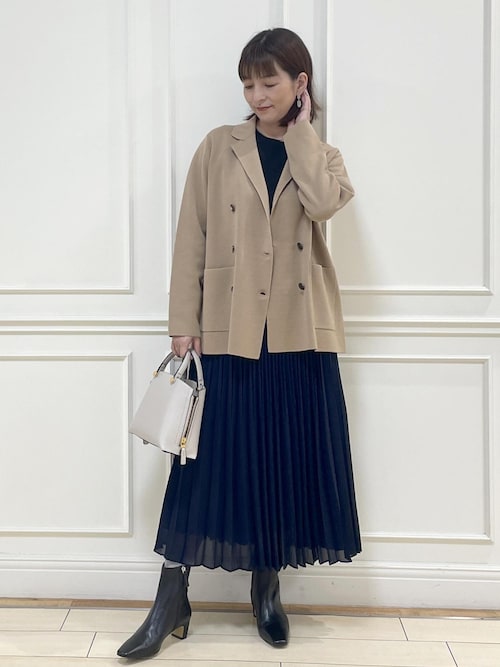 セール】ミラノリブ ニットダブルジャケット/イージーケア（テーラード