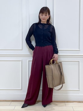 「アイテム（パンプス）」を使った、Rieさん（レディース・156cm・40代）の夏コーディネート