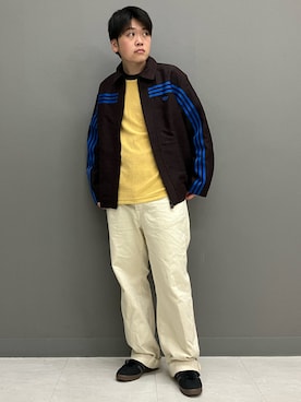 「adidas（アディダス）のアイテム（Tシャツ/カットソー）」を使った、TRさん（メンズ・176cm）の秋コーディネート