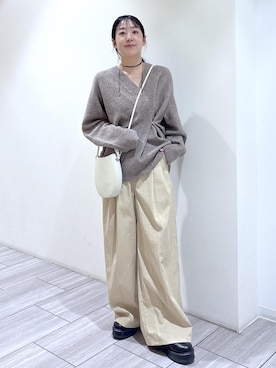 「アイテム（ハンドバッグ）」を使った、Fujimotoさん（レディース・155cm・30代）の秋コーディネート