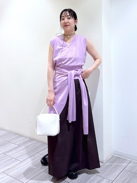 「ADAM ET ROPÉ」｜Fujimotoさん（レディース・155cm）の夏コーディネート