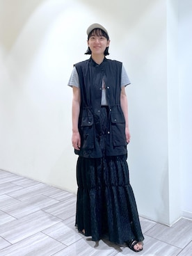 「FEMME」｜「アイテム（帽子）」を使った、Fujimotoさん（レディース・155cm）の夏コーディネート