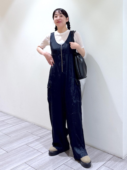 slow様アダムエロペ　クロスミリタリーオールインワン　ネイビー　新品　38 ピグメントクロスミリタリーオールインワン（つなぎ