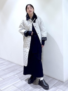 「アイテム（ナイロンジャケット）」を使った、Fujimotoさん（レディース・155cm）の秋コーディネート