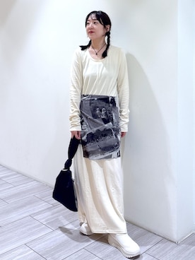 「アイテム（バッグ）」を使った、Fujimotoさん（レディース・155cm・30代）の夏コーディネート