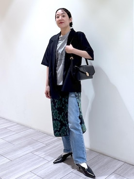 「アイテム（テーラードジャケット）」を使った、Fujimotoさん（レディース・155cm・30代）の夏コーディネート