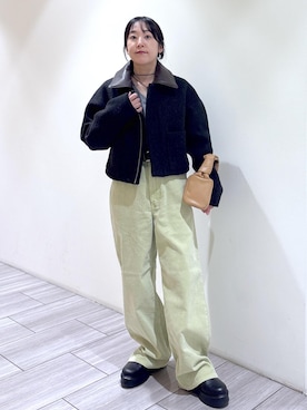 「AURALEE」｜Fujimotoさん（レディース・155cm）の秋コーディネート