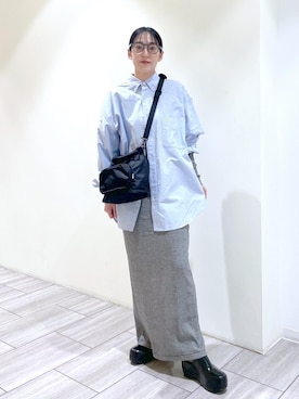 「マキシ」｜「アイテム（その他シューズ）」を使った、Fujimotoさん（レディース・155cm）の夏コーディネート