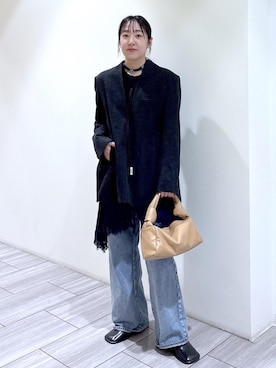 「アイテム（ハンドバッグ）」を使った、Fujimotoさん（レディース・155cm・30代）の秋コーディネート