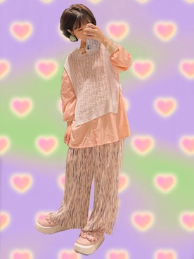 「アイテム（バレエシューズ）」を使った、🐰セイセイ青青🐰さん（レディース・156cm）の秋コーディネート