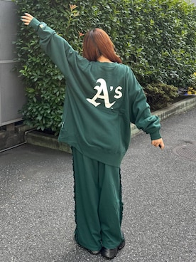 「アイテム（スウェット）」を使った、たしろんさん（レディース・149cm）の夏コーディネート