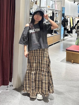 「アイテム（帽子）」を使った、たしろんさん（レディース・149cm・20代）の春コーディネート
