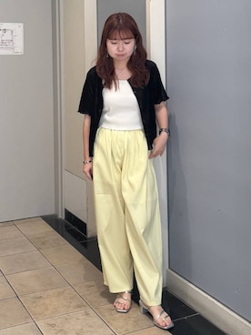 「アイテム（キャミソール）」を使った、たしろんさん（レディース・149cm）の夏コーディネート