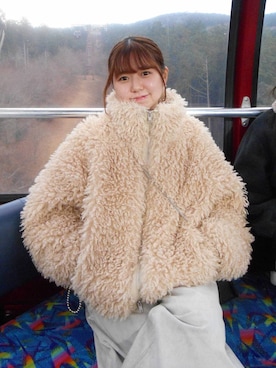 「アイテム（ブルゾン）」を使った、たしろんさん（レディース・149cm）の冬コーディネート