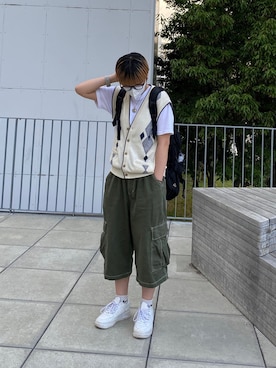 藤さん(レディース・165cm)の夏コーディネート