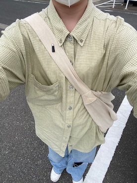 「Quiksilver（クイックシルバー）のアイテム（トップス）」を使った、藤さん（レディース・165cm）の夏コーディネート