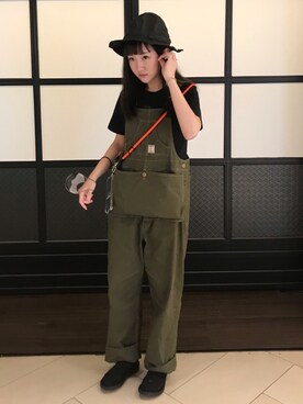 「HUNTISM（ハンティズム）のアイテム」を使った、am62rさん（レディース・163cm）の夏コーディネート