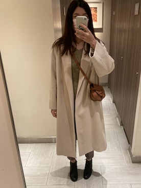 「URBAN RESEARCH（アーバンリサーチ）のアイテム（ダッフルコート）」を使った、pepe0303520さん（レディース・163cm）の冬コーディネート