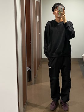 「Graphpaper（グラフペーパー）のアイテム（スウェット）」を使った、shibafk7さん（メンズ・177cm）の秋コーディネート
