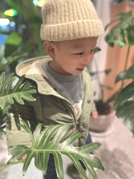 「babyGAP（babyGAP）のアイテム（その他アウター）」を使った、rrbaoさん（キッズ・90cm）の冬コーディネート