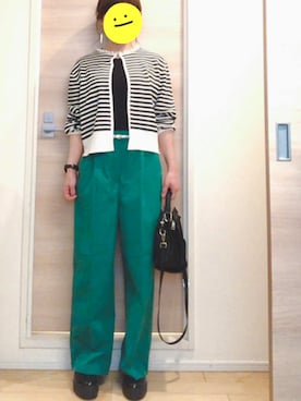 「BEAUTY&YOUTH UNITED ARROWS（ビューティーアンドユースユナイテッドアローズ）のアイテム（ボストンバッグ）」を使った、たまさん（レディース・152cm）の春コーディネート