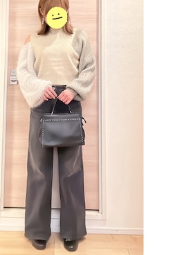 「BEAUTY&YOUTH UNITED ARROWS（ビューティーアンドユースユナイテッドアローズ）のアイテム（ボストンバッグ）」を使った、たまさん（レディース・152cm）の秋コーディネート