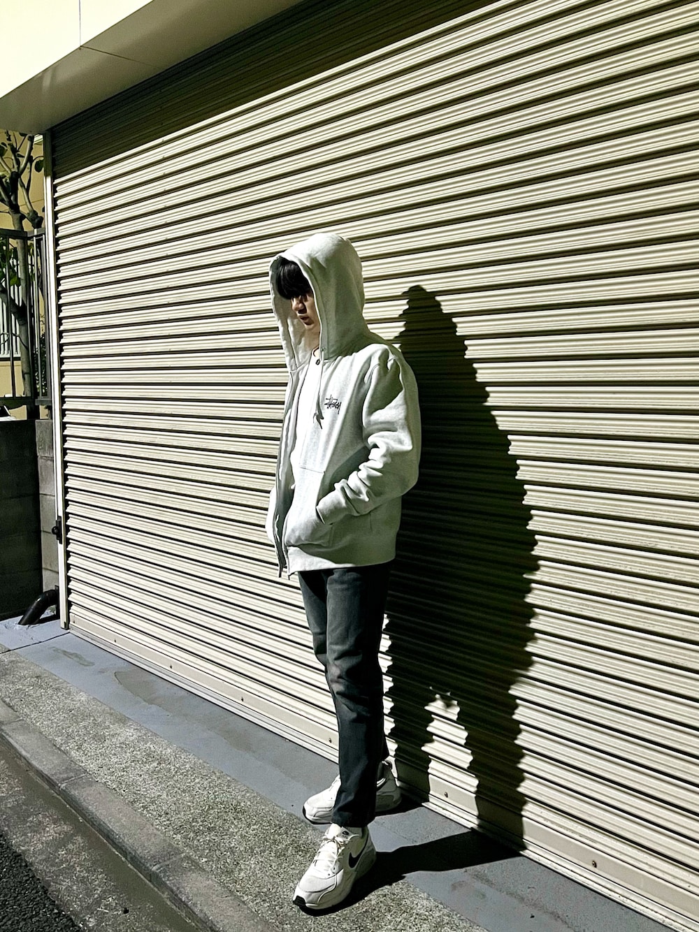 Stussy グレー ジップアップパーカー STUSSY（ステューシー）の「Basic Stussy Zip Hood（パーカー