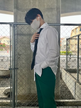 「UNIQLO（ユニクロ）のアイテム（ネクタイ）」を使った、kabi203gonさん（メンズ・165cm）の秋コーディネート