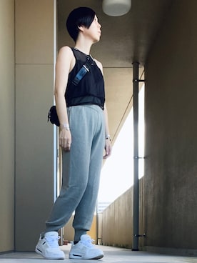 「スボーツミックス」｜「アイテム（アクセサリー）」を使った、ハマダ マリコさん（レディース・163cm）の夏コーディネート