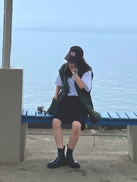 「Modern Amusement（モダンアミューズメント）のアイテム」を使った、xxxunawearさん（レディース・156cm）の秋コーディネート