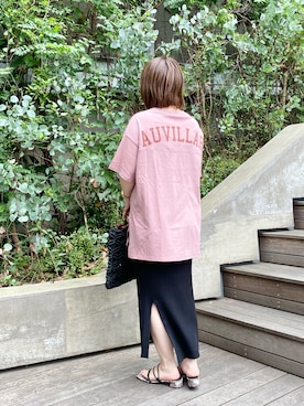 「バックロゴ」｜「アイテム（バッグ）」を使った、miyabiさん（レディース・155cm）の夏コーディネート