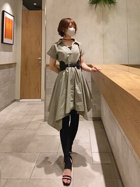 シャツワンピースを使った トレンカ の人気ファッションコーディネート Wear