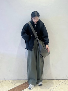 「アイテム（パーカー）」を使った、tagochiさん（レディース・159cm・30代）の冬コーディネート