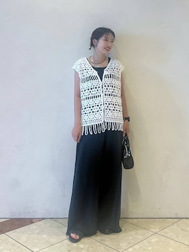 「アイテム（スウェットパンツ）」を使った、tagochiさん（レディース・159cm・30代）の夏コーディネート