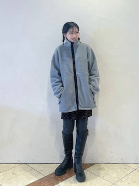 「アイテム（レギンス/スパッツ）」を使った、tagochiさん（レディース・159cm）の冬コーディネート