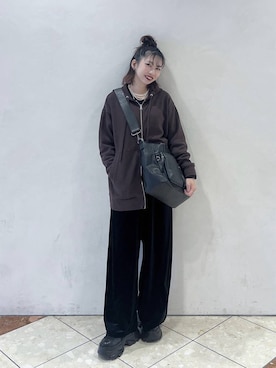 「アイテム（ボストンバッグ）」を使った、tagochiさん（レディース・159cm・30代）の秋コーディネート